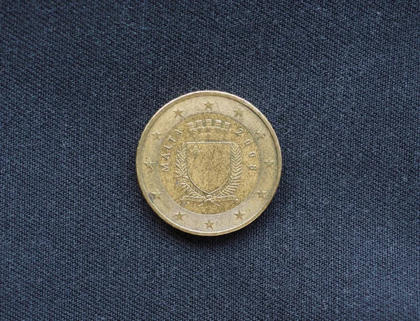 Cents Pièce Monnaie Eur Monnaie Malte Union Européenne — Photo