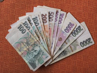 Çek korunası banknot para (Czk), Çek Cumhuriyeti'nin para birimi