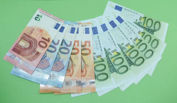 Euro Banknot Para Eur Avrupa Birliği Nin Para Birimi — Stok fotoğraf