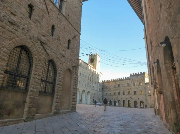 Volterra Italia Circa Diciembre 2014 Vista Del Centro Medieval Ciudad —  Fotos de Stock