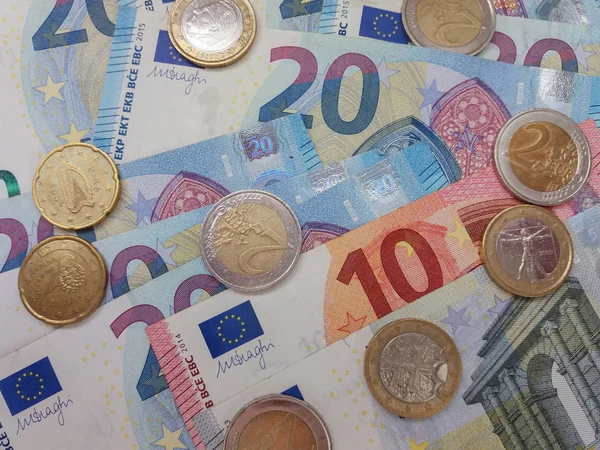 Banknoty Euro Eur Prawnym Środkiem Płatniczym Unii Europejskiej — Zdjęcie stockowe