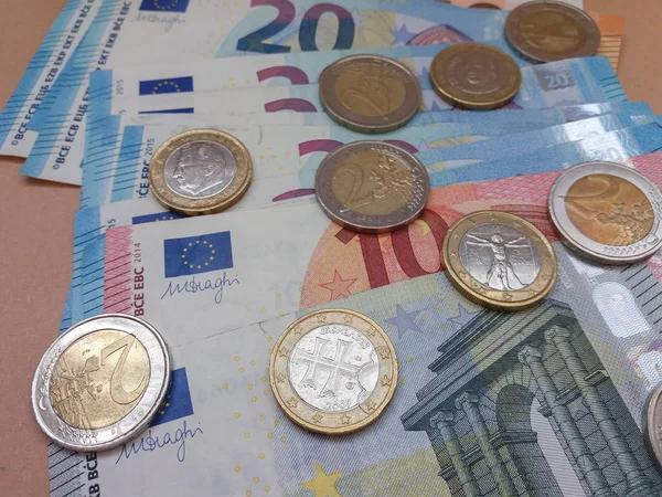 Euro Eur Banknotlar Avrupa Birliği Nin Resmi Ihale — Stok fotoğraf