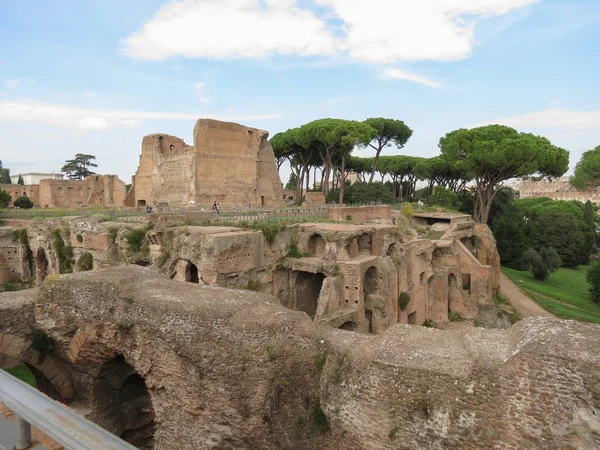 Antiguas Ruinas Romanas Monte Palatino Roma Italia —  Fotos de Stock