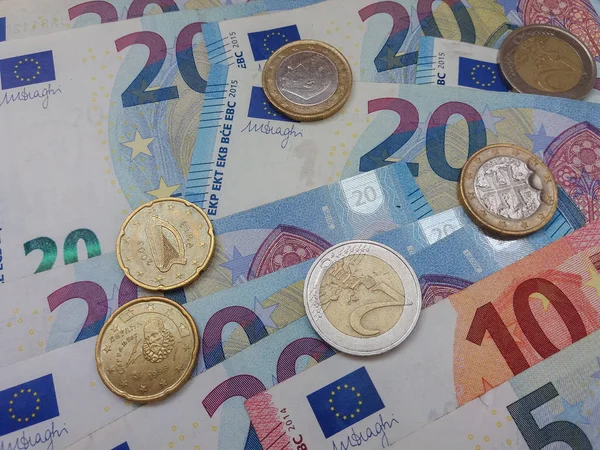 Banknoty Euro Eur Prawnym Środkiem Płatniczym Unii Europejskiej — Zdjęcie stockowe