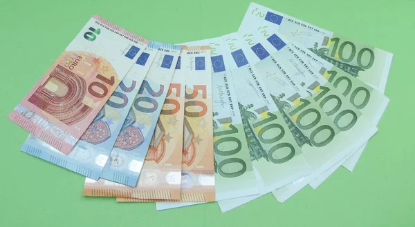 Eurobankbiljetten Geld Eur Munteenheid Van Europese Unie — Stockfoto