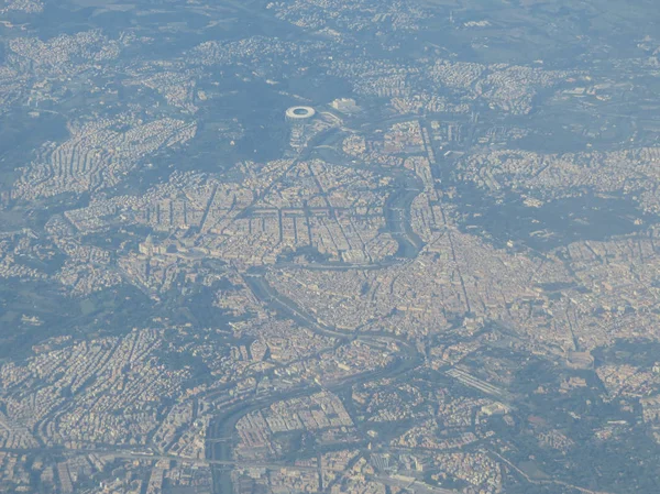 Letecký Pohled Centra Města Řím Itálie — Stock fotografie