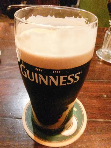 Dublin Ireland Circa October 2015 Pint Guinness Aka Black Stuff — Stock Photo, Image