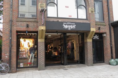 York, Yorkshire, İngiltere - yaklaşık Ağustos 2015: Levi's marka mağaza