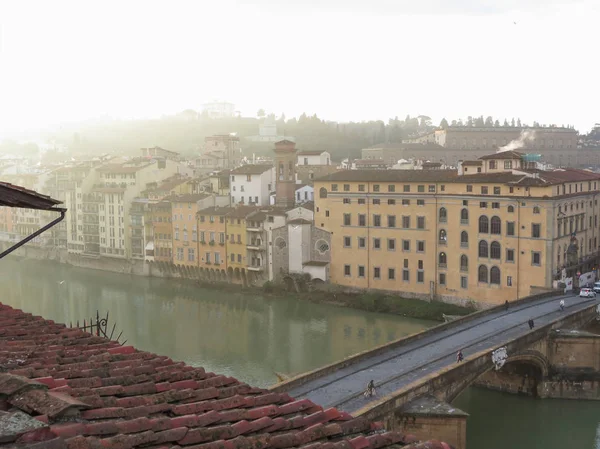 フィレンツェ イタリア中世の町 サンタ トリニタ橋 — ストック写真