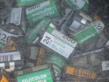 Kaunas, Litvanya - Nisan 2017:Fujifilm Filmler görüntü k üzerinde yaklaşık