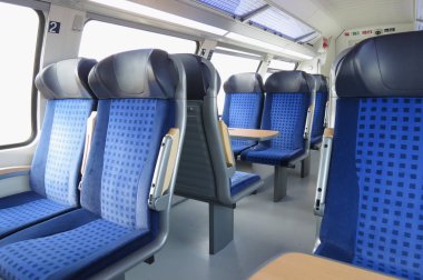 boş tren koltukları