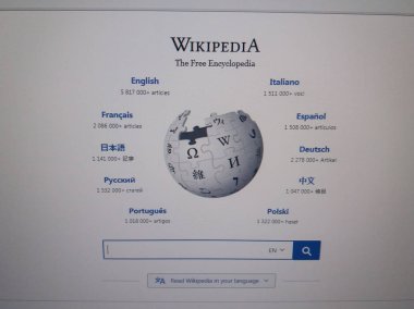 Wikipedia açık ansiklopedi ana sayfa