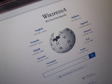 Wikipedia açık ansiklopedi ana sayfa