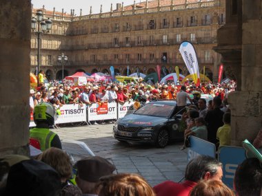 Salamanca şehrindeki La Vuelta (Bisiklet Tour of Spain)