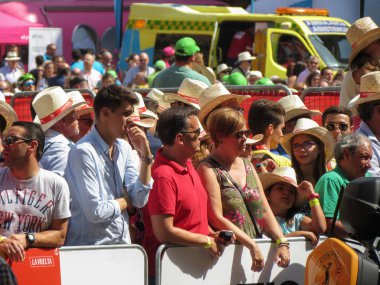 Salamanca şehrindeki La Vuelta (Bisiklet Tour of Spain)