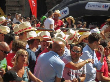 Salamanca şehrindeki La Vuelta (Bisiklet Tour of Spain)