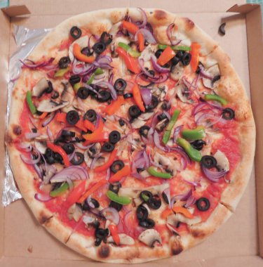 Sebze vejetaryen pizza