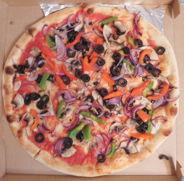 Sebze vejetaryen pizza