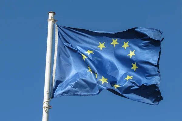 Europeiska unionens (EU: S flagga) — Stockfoto