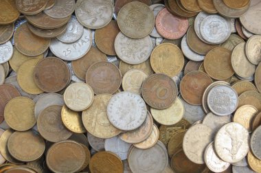 Karışık para birimleri arka plan