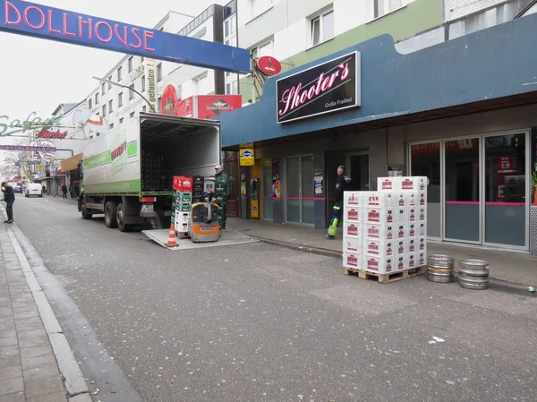 Hamburg 'daki St. Paul (St Pauli) genelev bölgesi — Stok fotoğraf