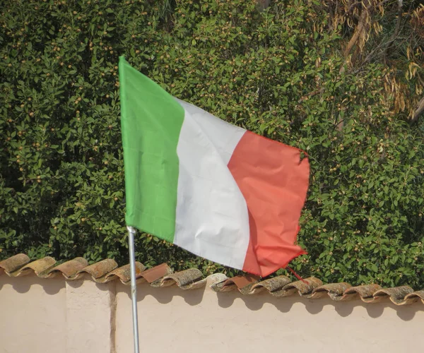 Italiensk flagg av Italien — Stockfoto