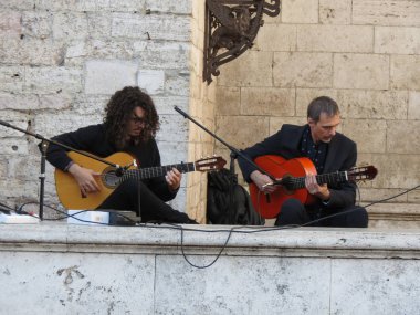 Duo Flamenko Cristiano Ugolini ve Nuccio Nobili Perugia içinde