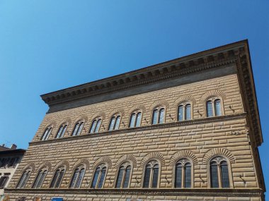 FLORENCE, İtalya - CIRCA Nisan 2019: Palazzo Strozzi