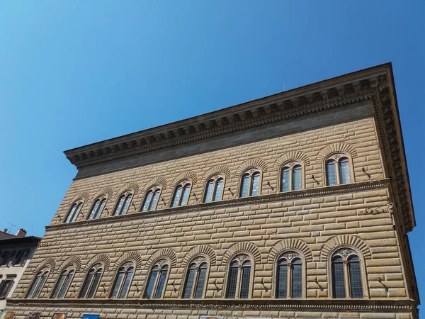 Florence Italy Circa April 2019 Palazzo Strozzi — Stock Photo, Image