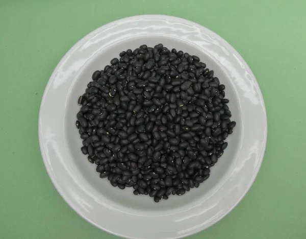 Black Turtle Beans Variety Common Bean Phaseolus Vulgaris Legumes Vegetables — Stock Photo, Image