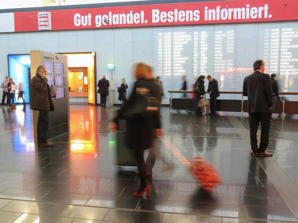 Viena Austria Circa Noviembre 2014 Pasajeros Identificados Aeropuerto — Foto de Stock