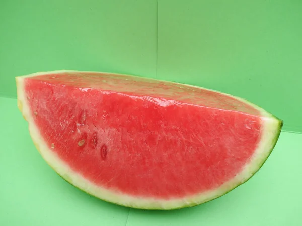 Grön Vattenmelon Vegetarisk Fruktmat Vetenskapligt Namn Citrullus Lanatus — Stockfoto