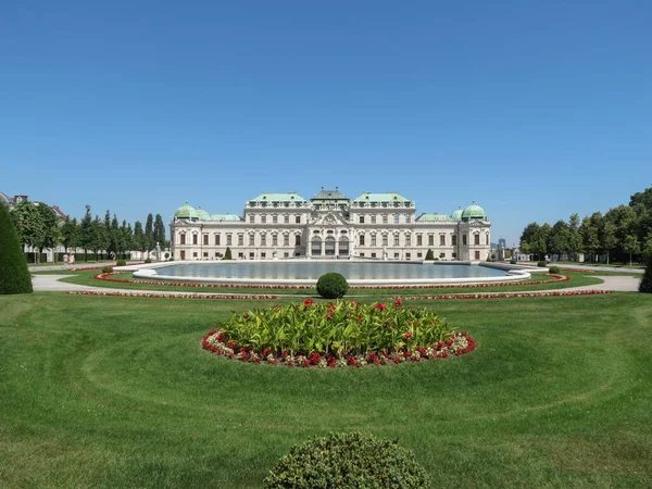 Vienna Oostenrijk Circa Juli 2020 Schloss Belvedere Vertaling Belvedere Palace — Stockfoto