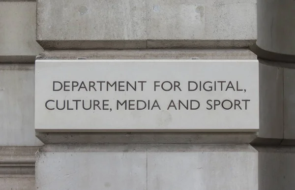 Londres Reino Unido Circa Noviembre 2019 Departamento Digital Cultura Medios — Foto de Stock