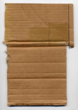 Kahverengi kağıdın boş sayfası arka plan olarak kullanışlı