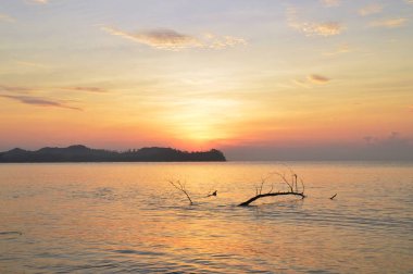 sunrise moment at Cherating beach, Kuantan, Pahang, Malaysia