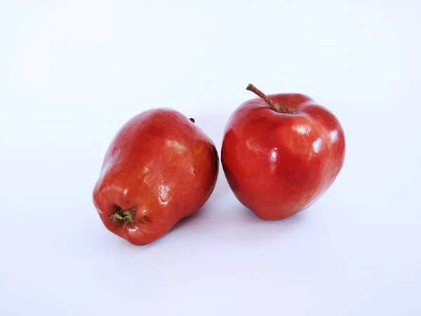 Red Apples White Background — Stock Photo, Image