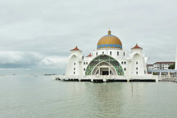 Malacca Straits Mosque Floating Mosque — Stock Photo, Image