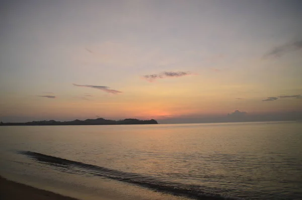 Sinar Matahari Terbit Pantai — Stok Foto