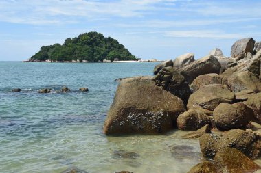 Pangkor Island beach, Malezya bir manzaraya