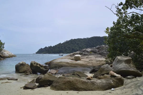 Une Vue Sur Plage Pierre — Photo