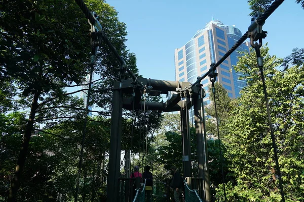 Kuala Lumpur Maleisië Juli 2020 Hangbrug Van Boomluifel Gelegen Kuala — Stockfoto