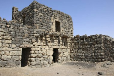 Qasr al-Azraq doğuda Ürdün Çölü kaleler biridir