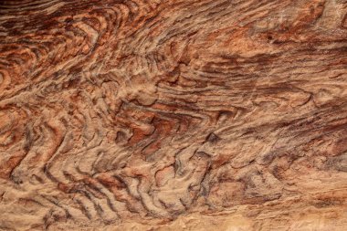 Soyut renkli desenler kumtaşı gorge Siq, Rose City, Petra, Jordan. Kırmızı kanyon duvarları birçok özetleri oluşturmak.
