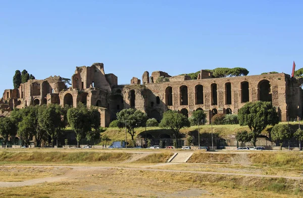 Ερείπια Της Αρχαία Λουτρά Του Καρακάλλα Στη Ρώμη Ιταλία — Φωτογραφία Αρχείου