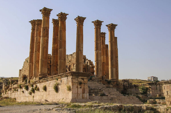 Temple of Artemis in the Ancient Roman city of Gerasa, modern Jerash, Jordan