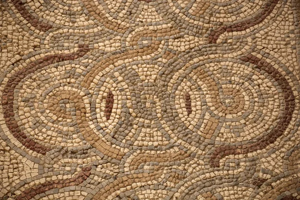 Gamla Golvet Bysantinsk Mosaik Från Kyrkorna Staden Madaba Jordanien — Stockfoto