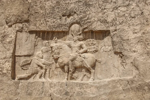 Sculpture Célèbre Bas Reliefs Nécropole Naqsh Rustam Iran — Photo