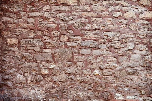 Pared Piedra Marrón Para Textura Fondo Texto Imagen — Foto de Stock