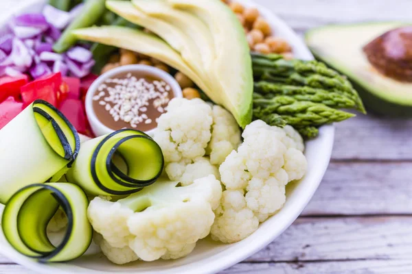 Миска Будди Здорове Збалансоване Вегетаріанське Харчування — стокове фото